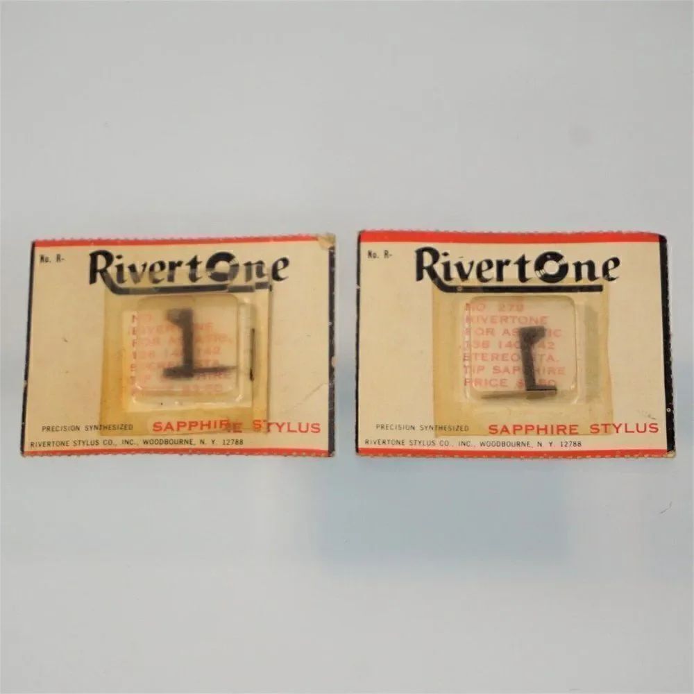 Vintage Rivertone 279 Sapphire Stylus Lot Of 2